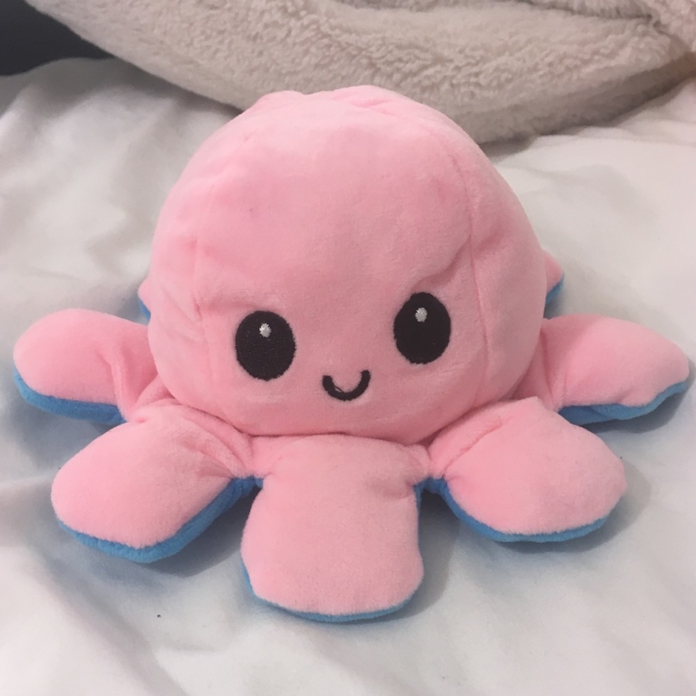 Pink and Blue Octolove Plush